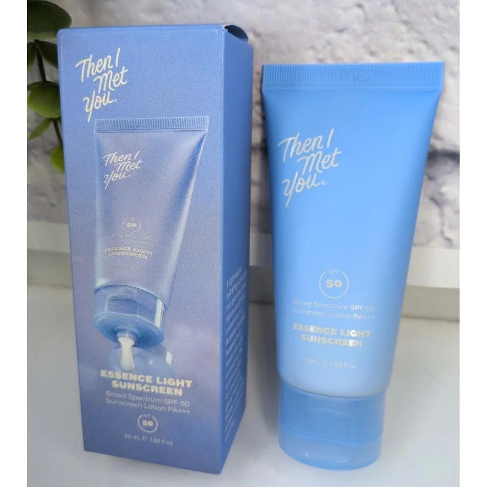 BNIB 50ml/1.69oz😍THEN I MET YOU Essence Light Sunscreen SPF 50 EXP 02/2027